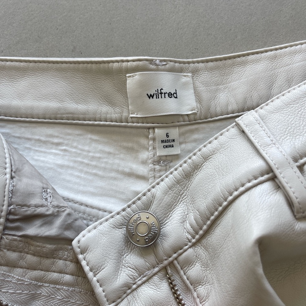 Aritzia faux leather pants